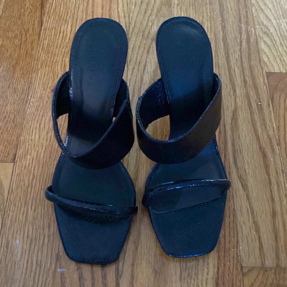 Black mule heels